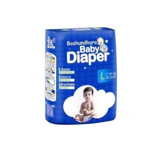 Bashundhara Baby Diaper(Standard Series)L 32s (7-18kg)